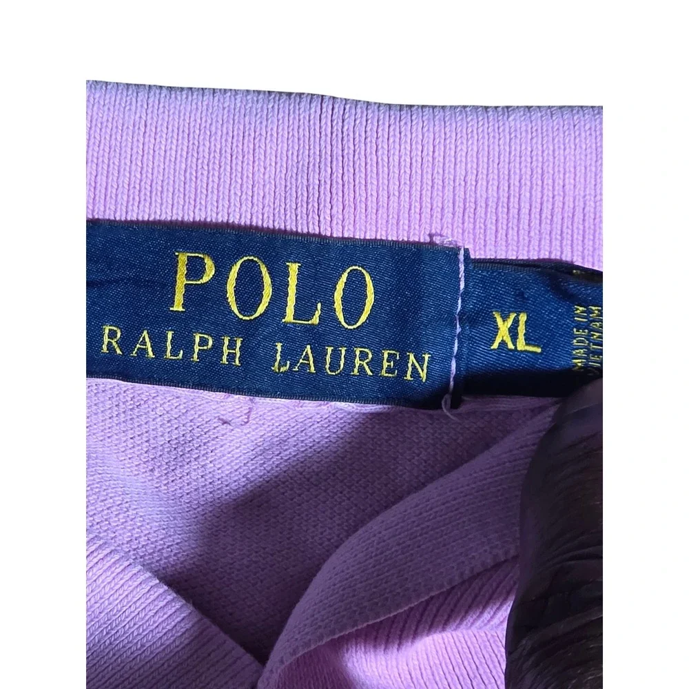 Polo Ralph Lauren Mens XL Pink Short Sleeve Cotton Pique Pony Logo Polo Shirt